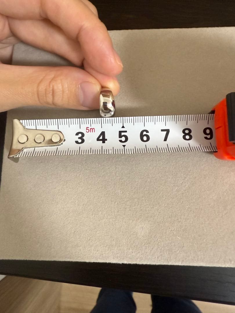 プラチナ　ムーンフープピアス　2g