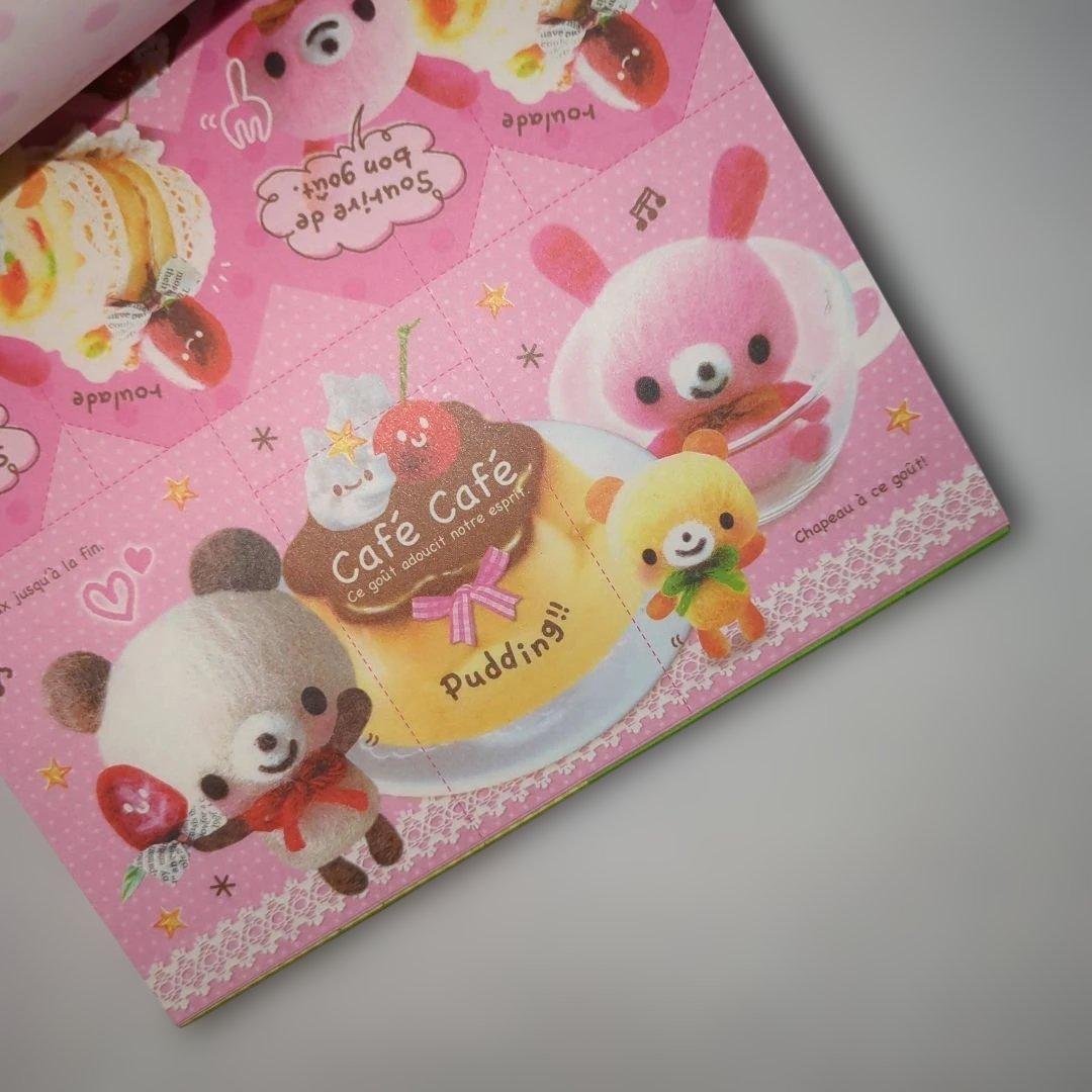 平成レトロ　平成女子　めちゃおり　おりがみメモ　シール付き　パンダ　くま　カフェ