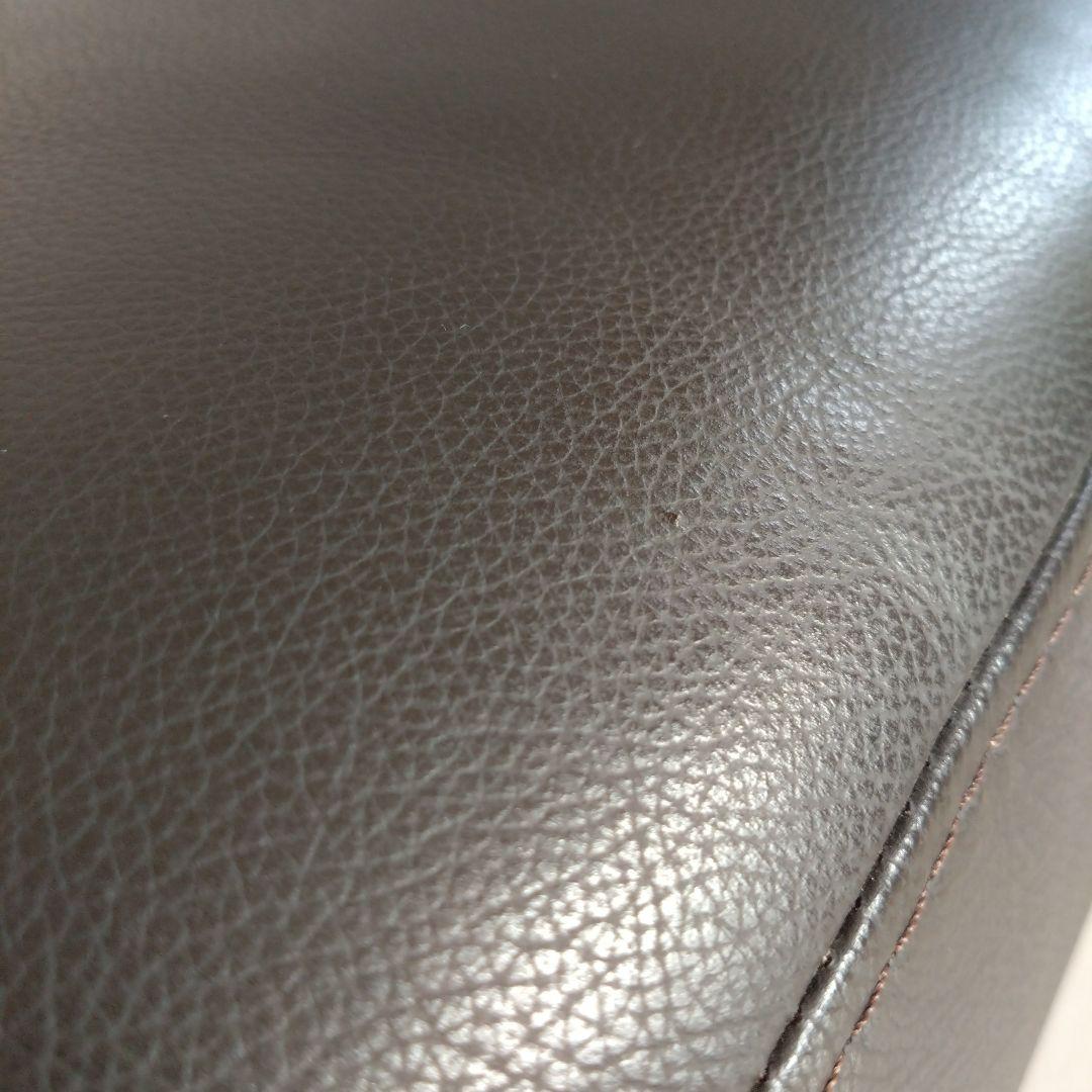 オットマン　大塚家具　革　総革張り　ダークブラウン