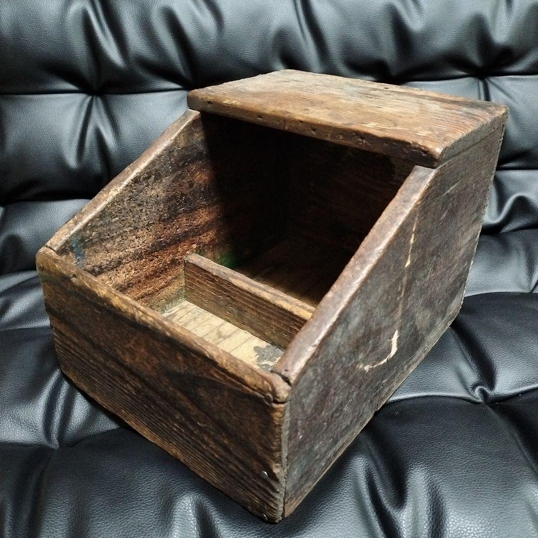 古道具 自転車店 作業箱 木箱 昭和レトロ