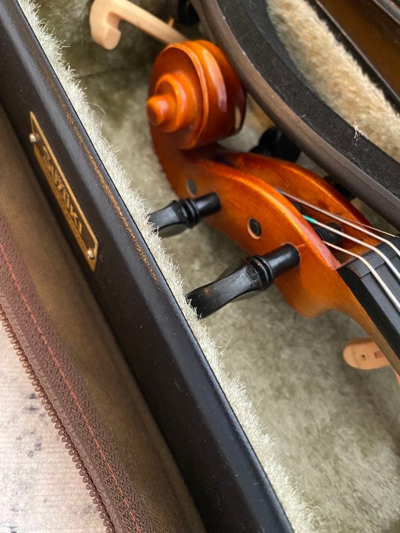 スズキバイオリン 本体 ブラウン ケース付き 4/4 no.280