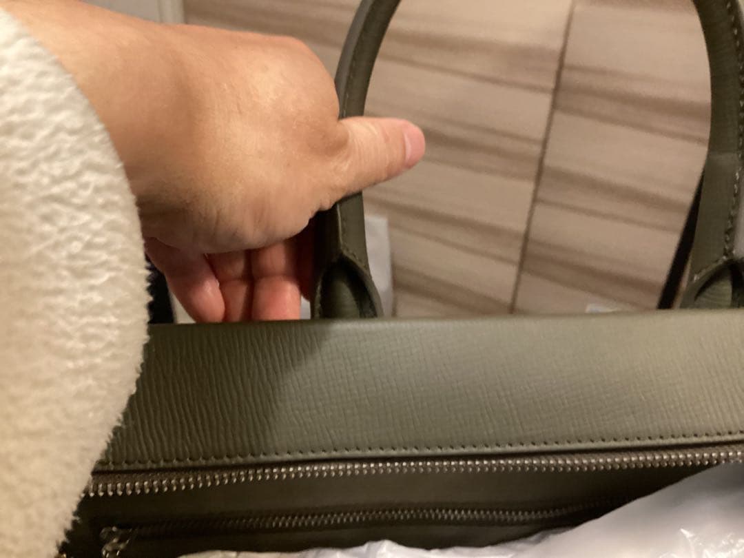 新品未使用品FARO オリーブグリーン ビジネスバッグ