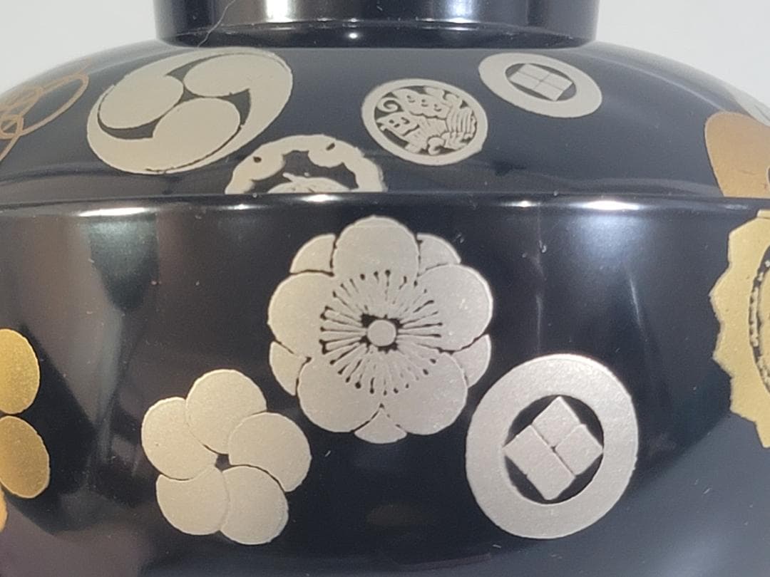 金銀 家紋散 蒔絵 吸物椀 五客 美品 DT339