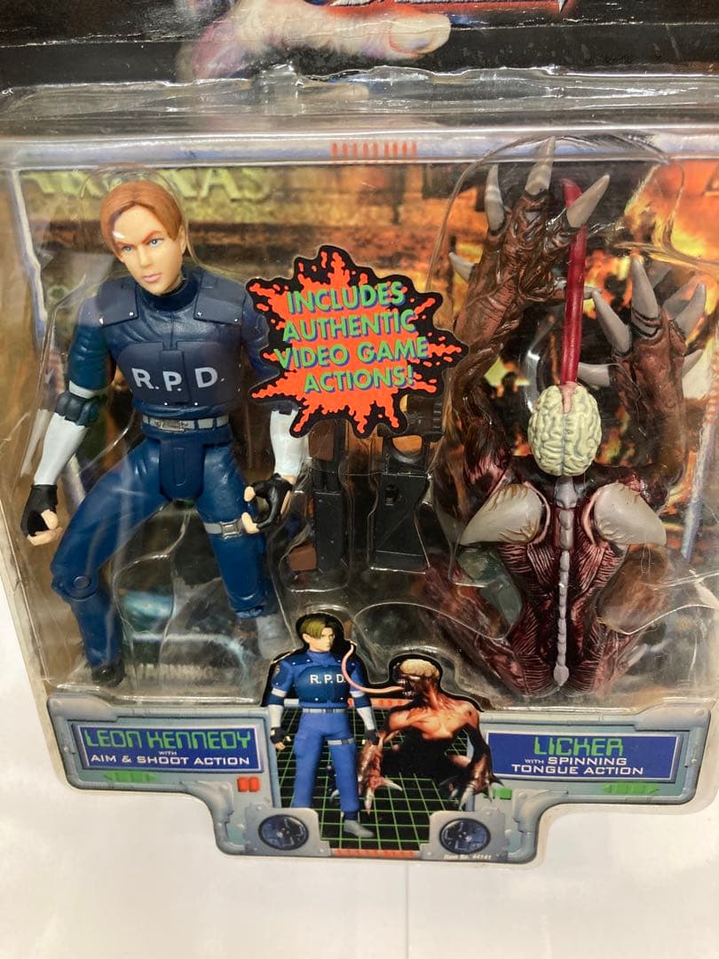 バイオハザード2 レオン & リッカー フィギュア 【トイビズ・貴重未開封品】