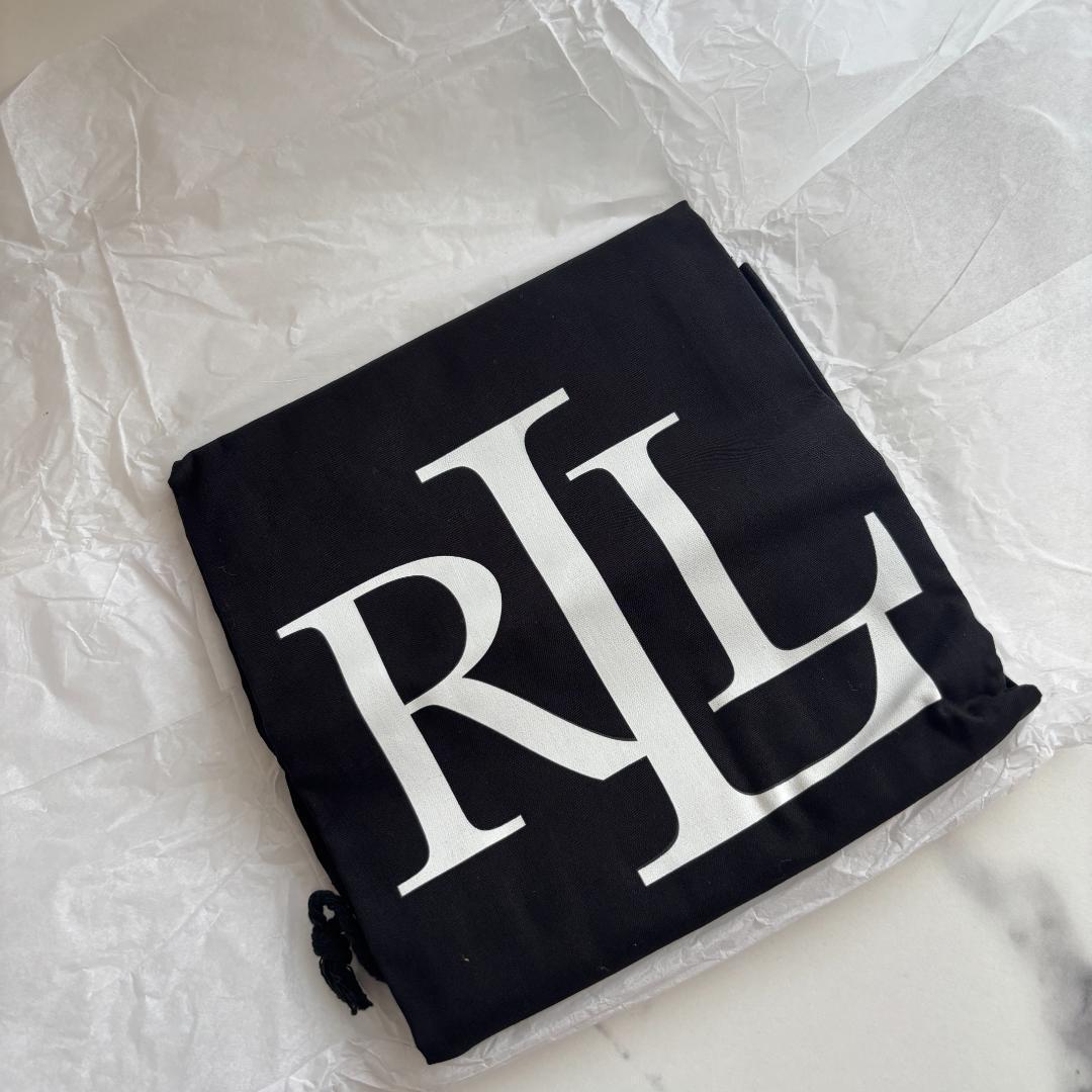 【新品未使用】ローレンラルフローレン　ボア　ショルダーバッグ　本革　チャーム　茶