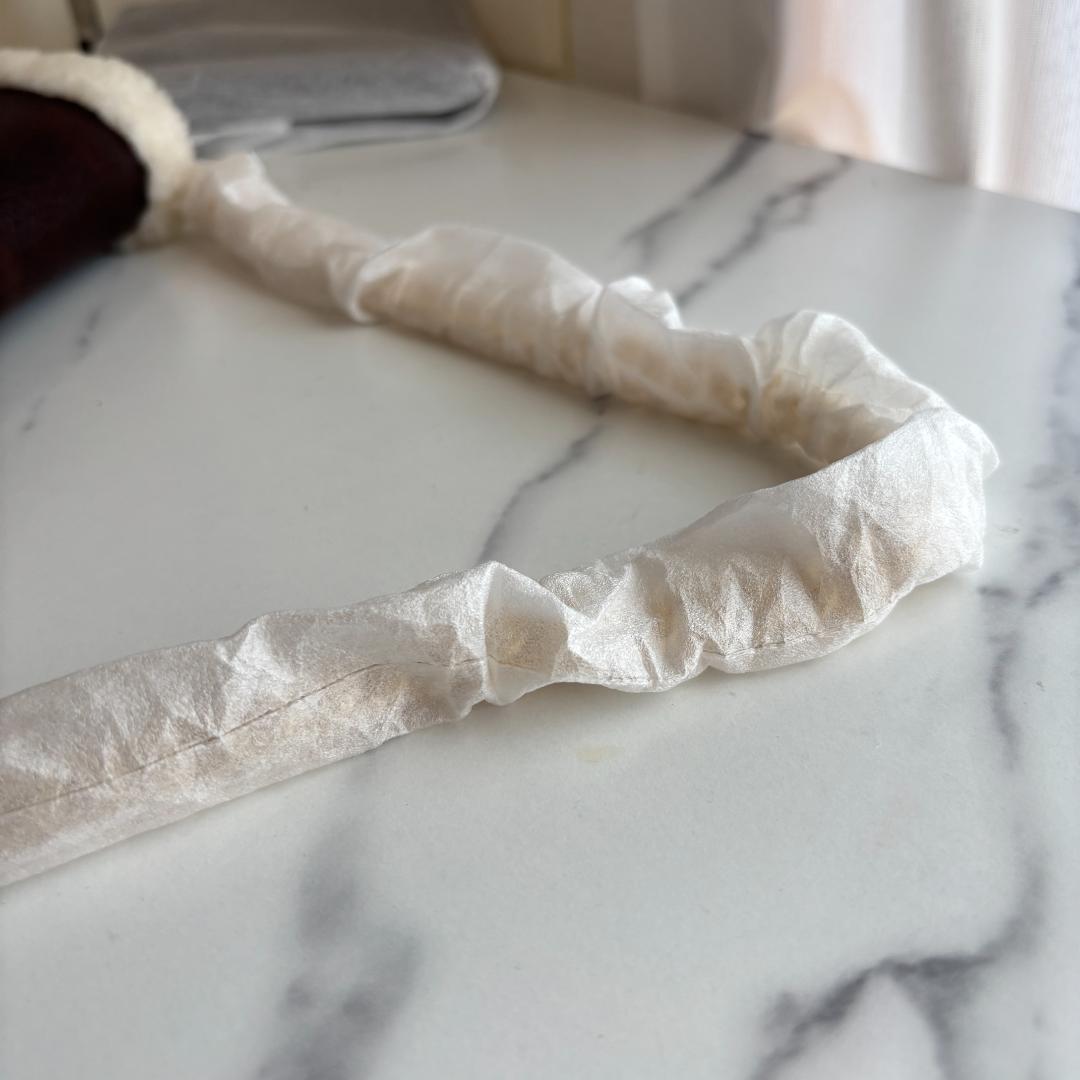 【新品未使用】ローレンラルフローレン　ボア　ショルダーバッグ　本革　チャーム　茶