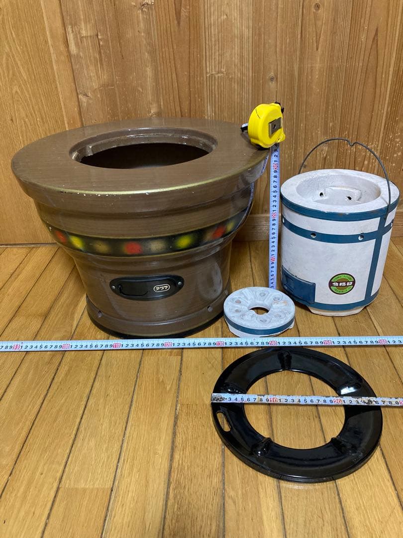 K*様 アヅマ【練炭コンロ】七輪　五徳　台座　時代物 未使用品✨庭キャンプ　災害