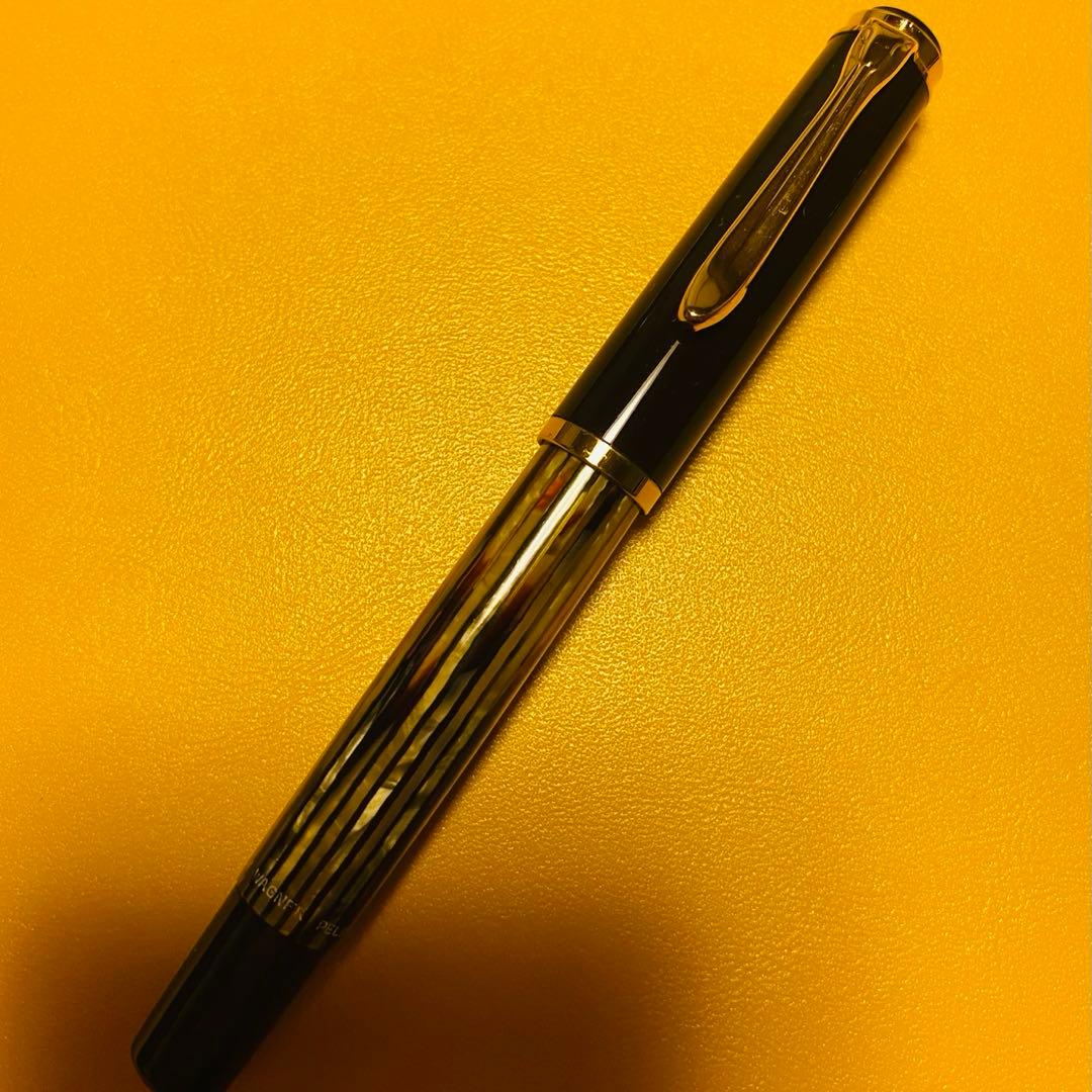 ペリカン　＃400、＃450、＃455 万年筆、ペンシル、ボールペン　茶縞