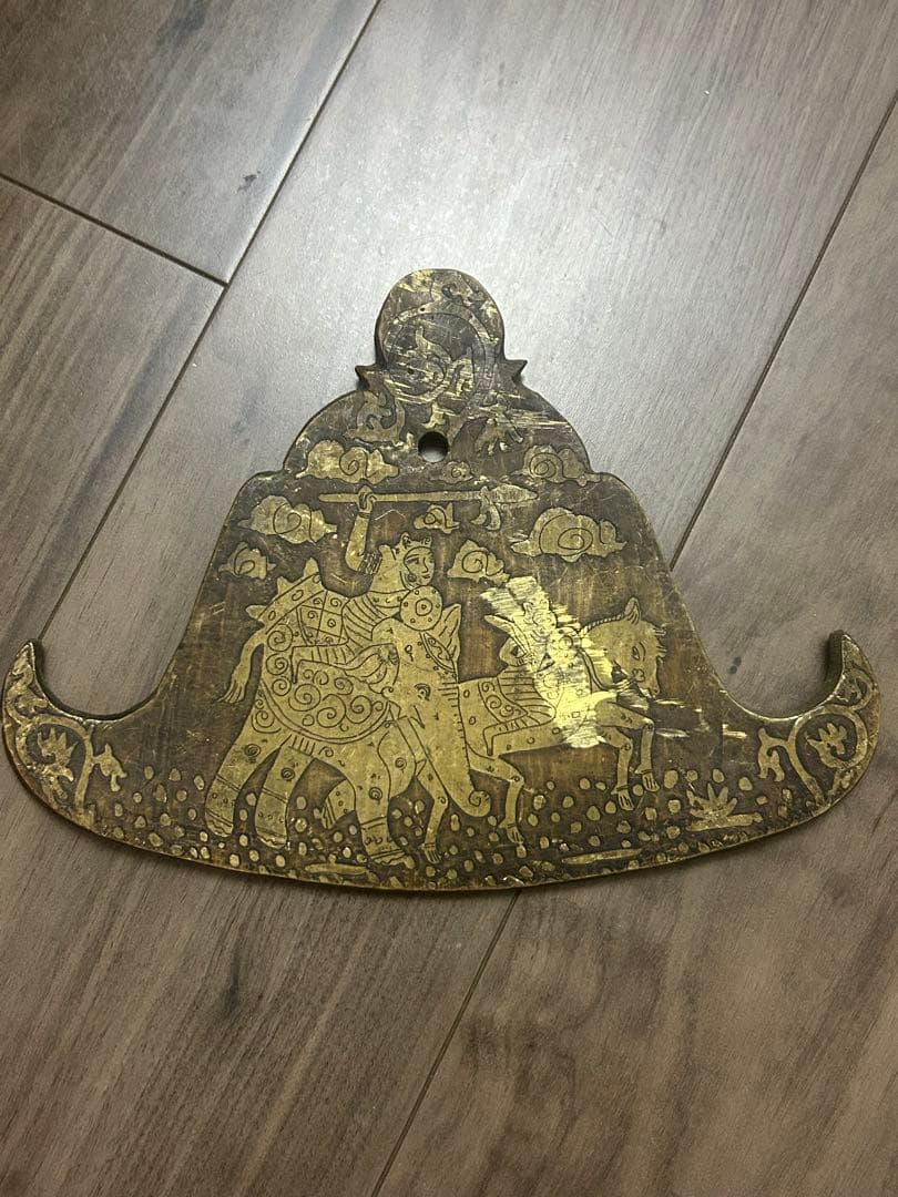 李朝期 黄銅製 陰刻 風鐸 風招仏教美術中国古玩縄文古墳土器埴輪勾