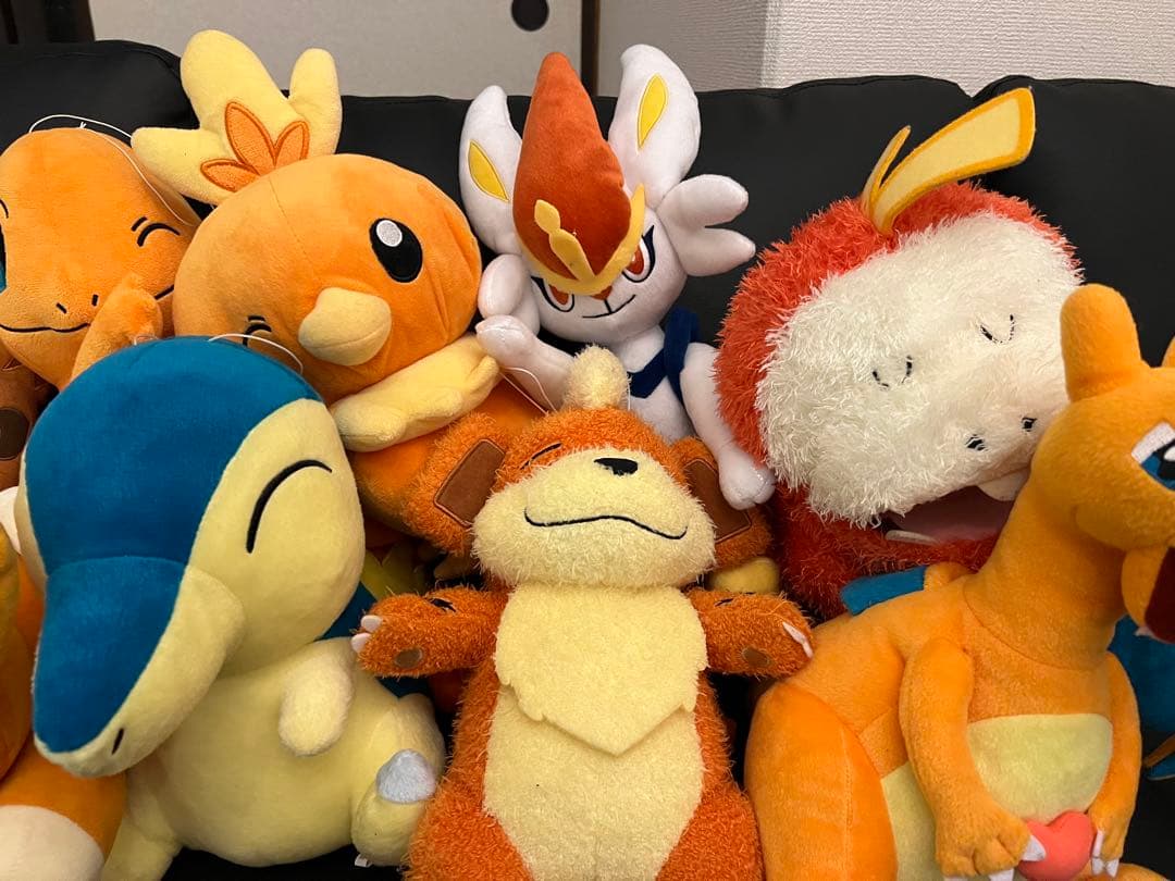 ポケットモンスターの炎タイプのぬいぐるみ10体セット