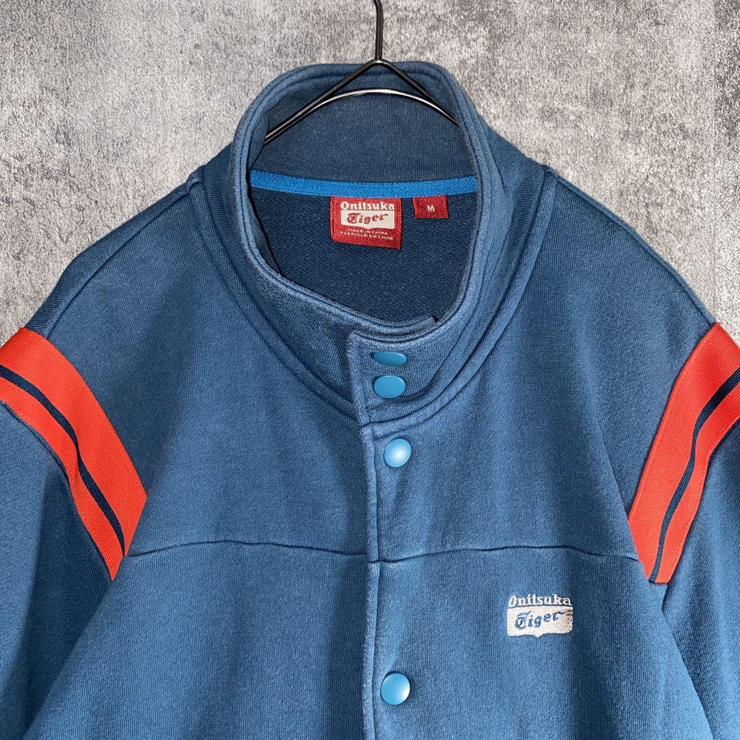 ヴィンテージ風 オニツカタイガー　1949 刺繍ロゴ ジャケット　背面虎　M