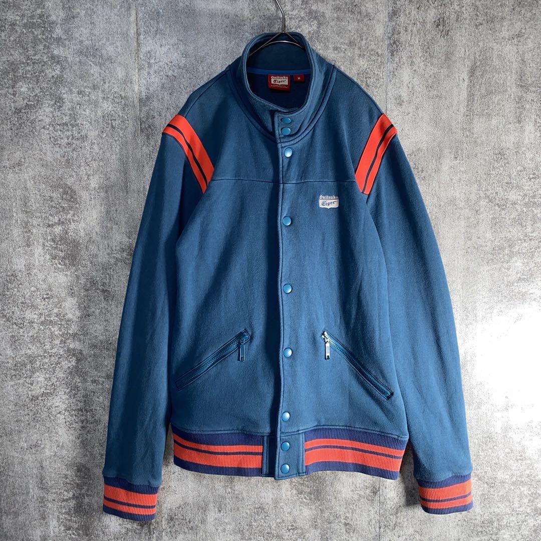 ヴィンテージ風 オニツカタイガー　1949 刺繍ロゴ ジャケット　背面虎　M