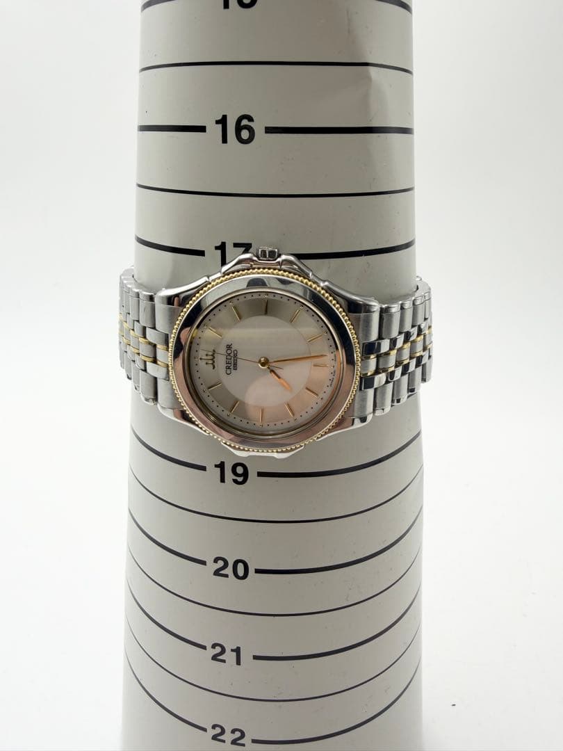 セイコー クレドール 18KT+ST 8J81-6A20 クォーツ メンズ