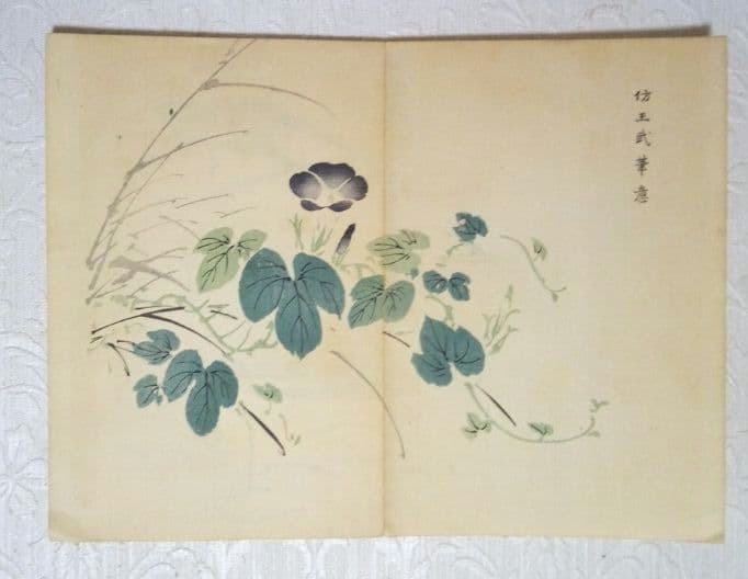 彩色木版画画帖本竹洞花鳥畫譜初版中林竹洞名古屋の江戸後期の画家安永5年～嘉永6年