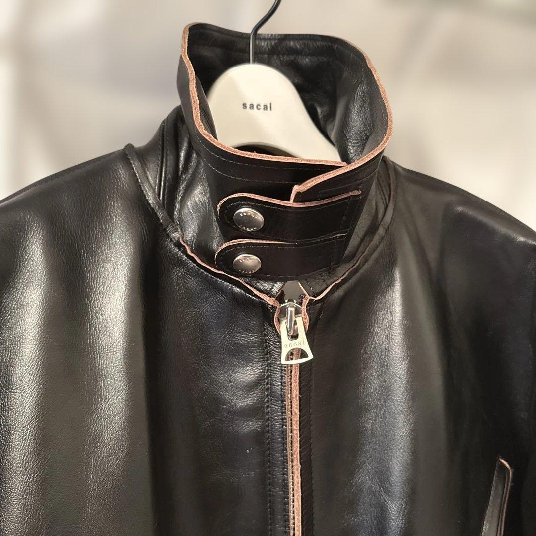 25ss Sacai サカイ レザージャケット SIZE:3
