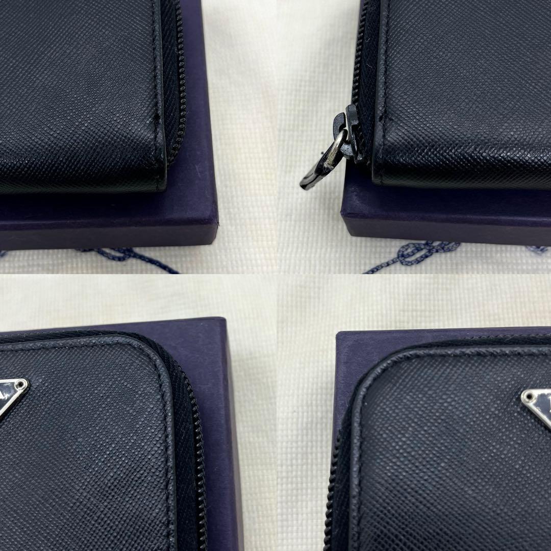 極美品/箱・ギャラ付き✨プラダ ケース 三角ロゴ サフィアーノレザー