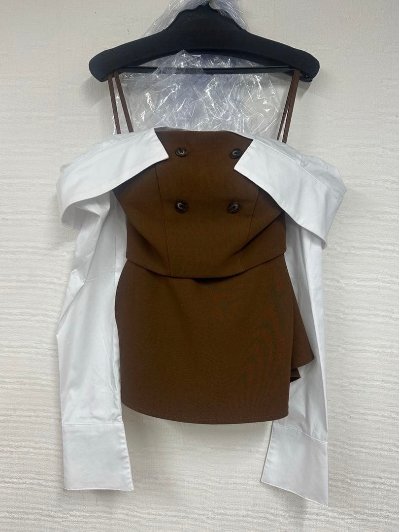 GL4324 XS ローブドフルールグロッシー　長袖　Sugar キャバドレス