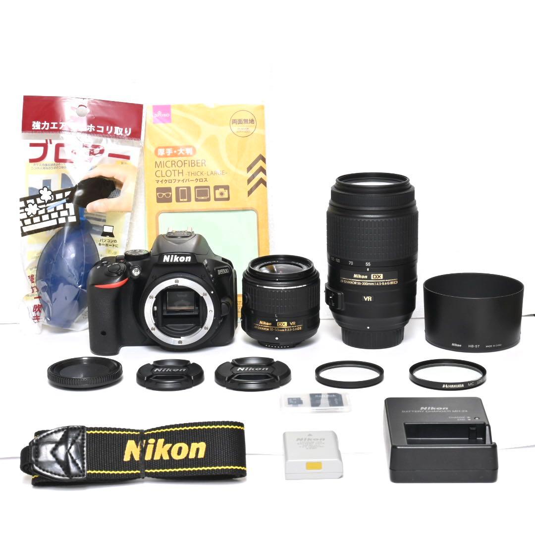 【Nikon 】Wi-Fi&自撮り★D5500ダブルレンズセット