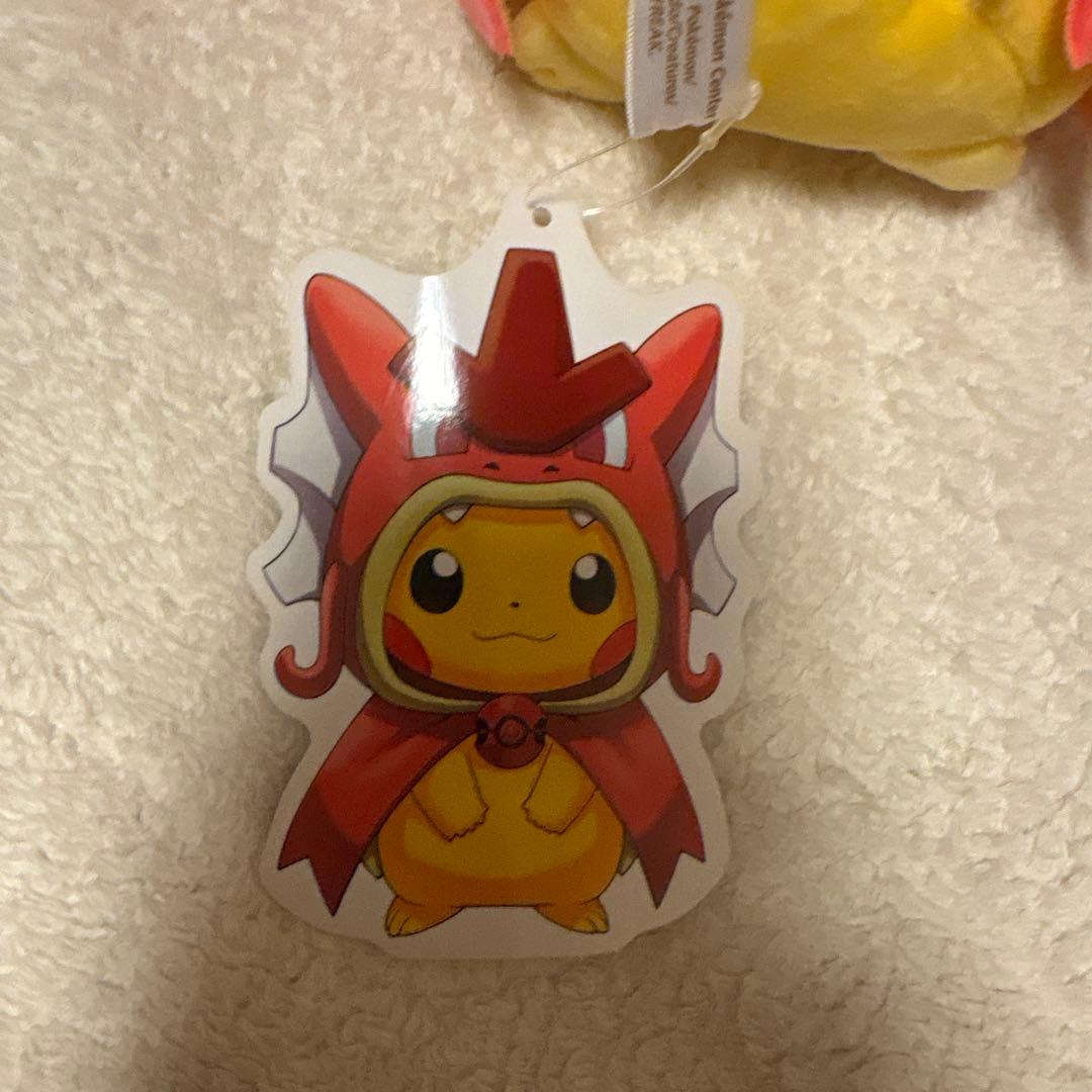 ポケモンセンター　ヒロシマ　赤いギャラドス　ポンチョ　ピカチュウ ぬいぐるみ