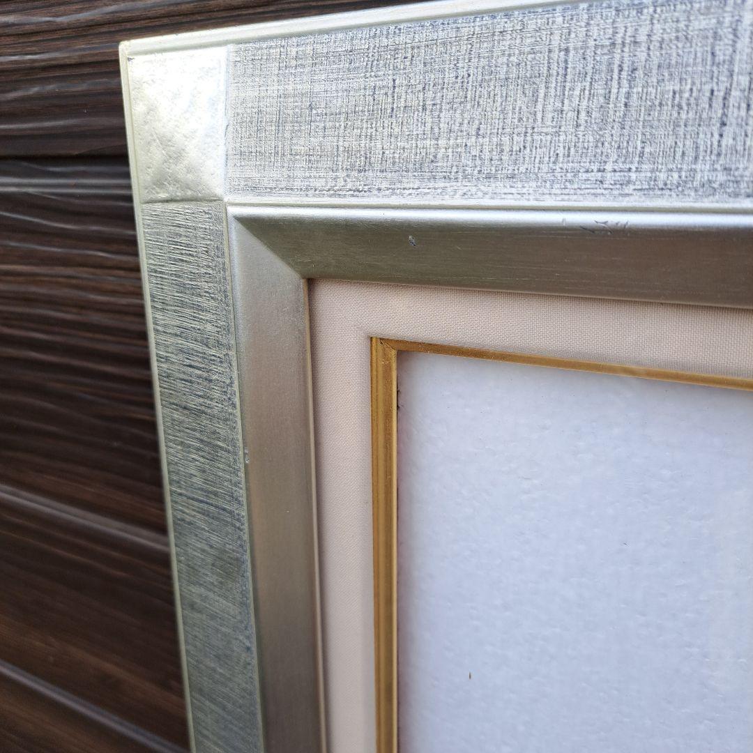 F30号・シルバー額縁/裏板付き