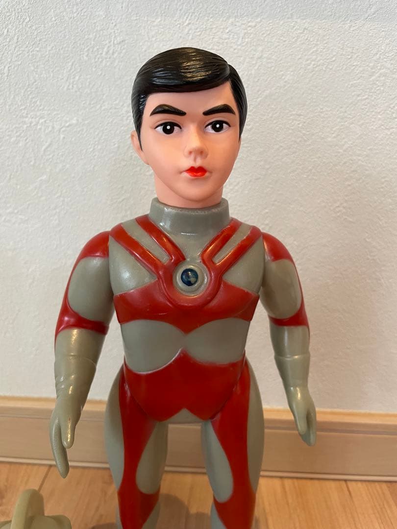 当時物　【ウルトラマンエースA 】面取れ　マスク取れ　ソフビ　ブルマァク