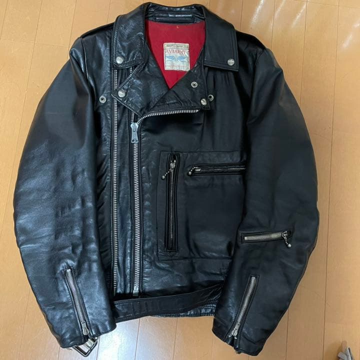 ルイスレザー　ヴィンテージ　ブロンクス　 70s スクエアタグ　ツイントラック