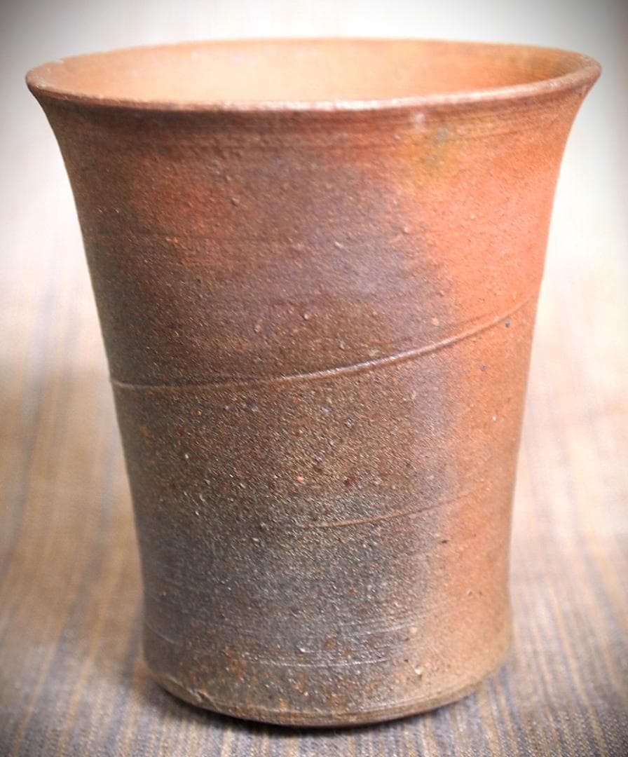 人気作家★中里隆★唐津南蛮麦酒器B★緋色