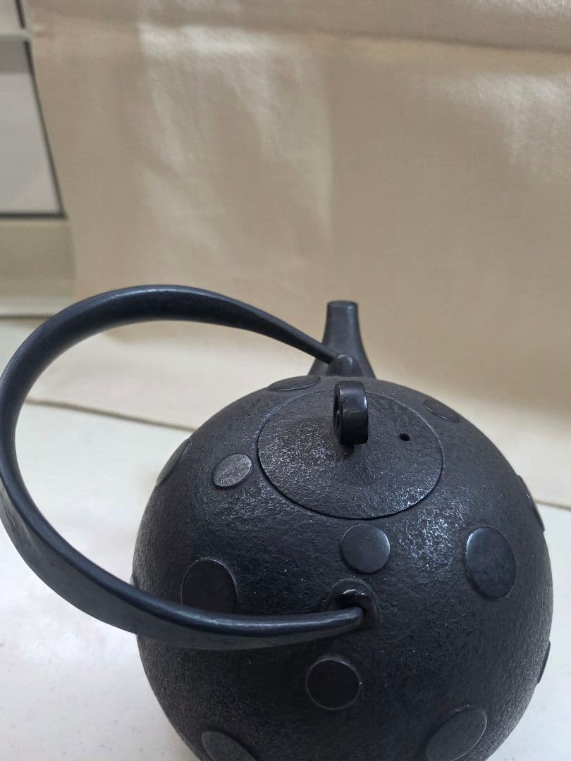 高橋大益　鉄瓶凸玉紋　鉄瓶　■美品■