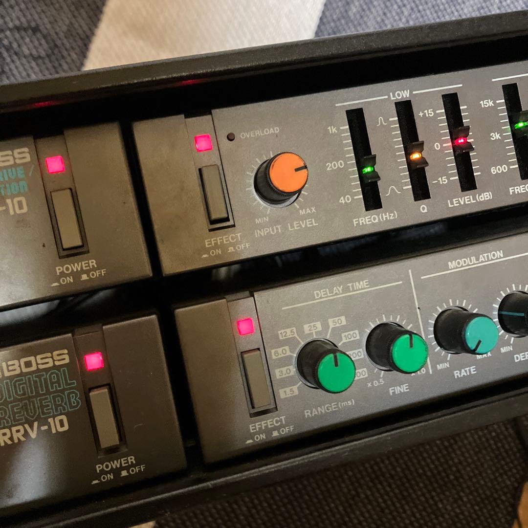 BOSS エフェクター、イコライザー、リバーブ　4体&専用ラック　セット　中古