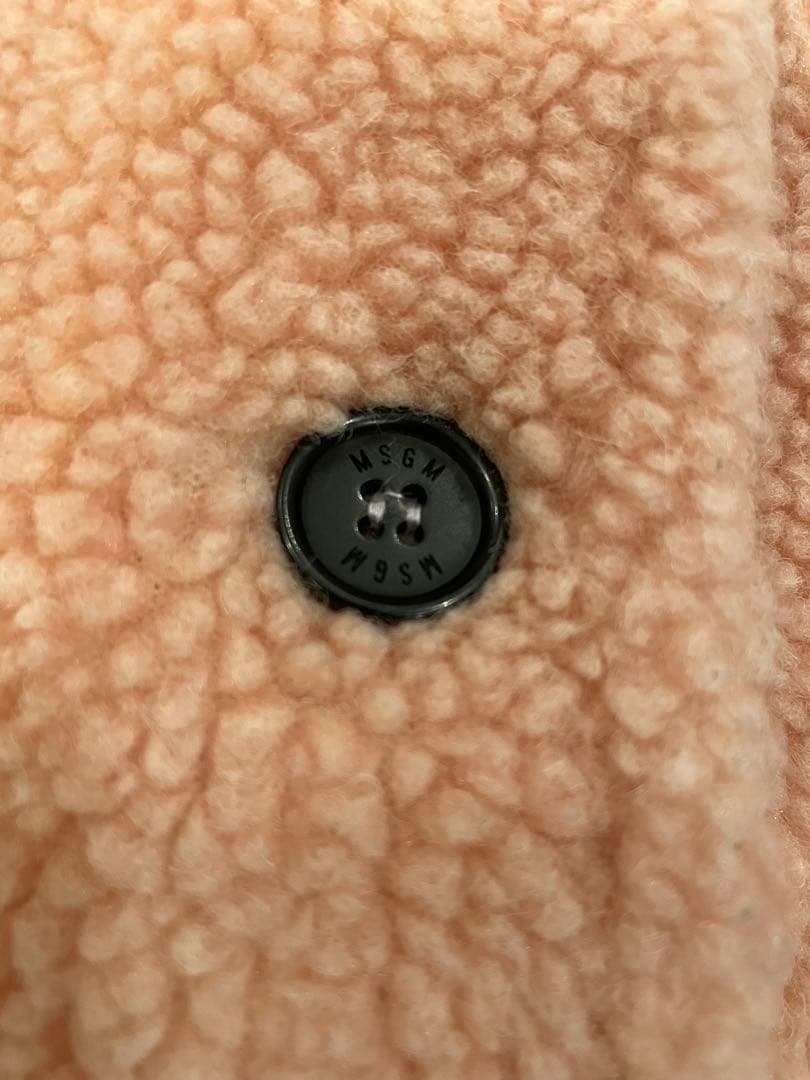 MSGM ボア生地コート　ピンク