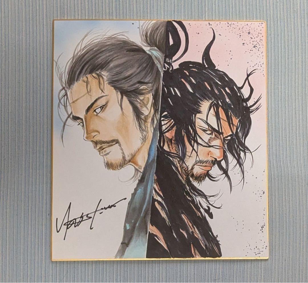 井上雄彦 直筆サイン 色紙 バガボンド 直筆イラスト