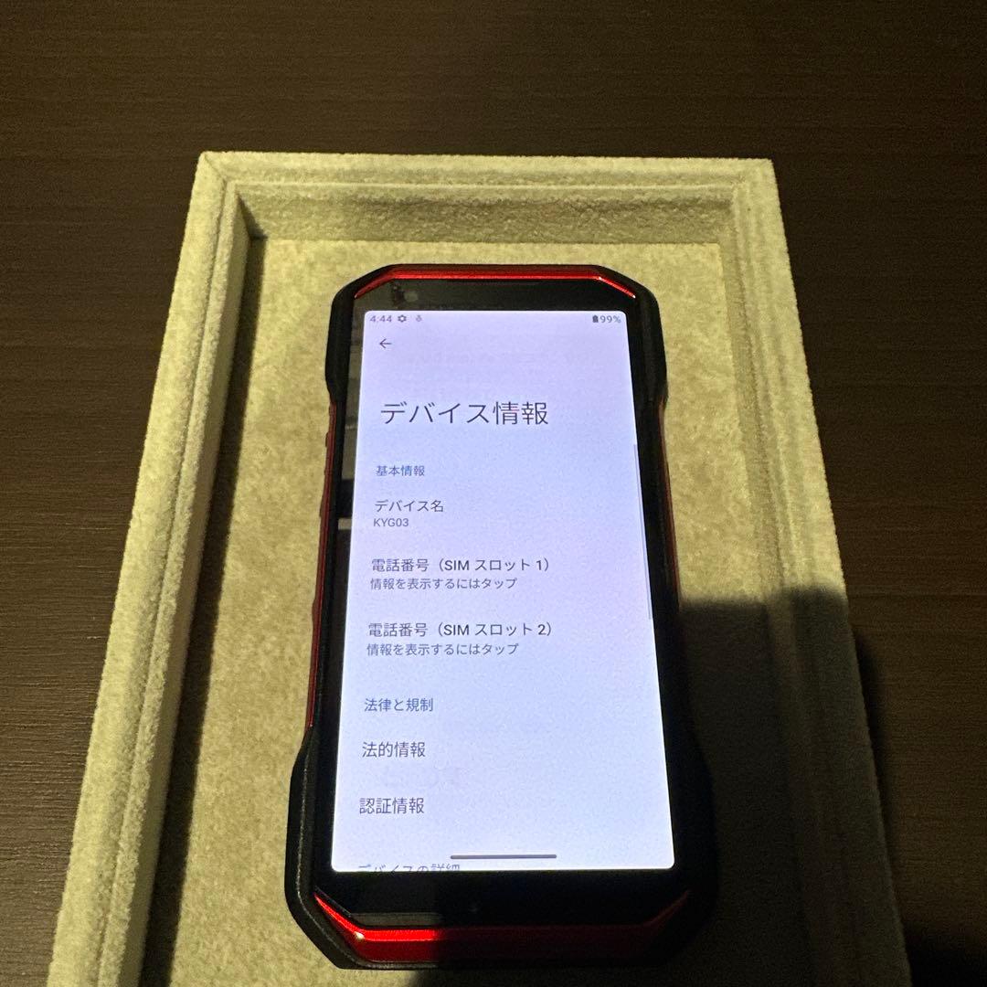 【液晶画面に焼き付け有】TORQUE G06 128GB レッド