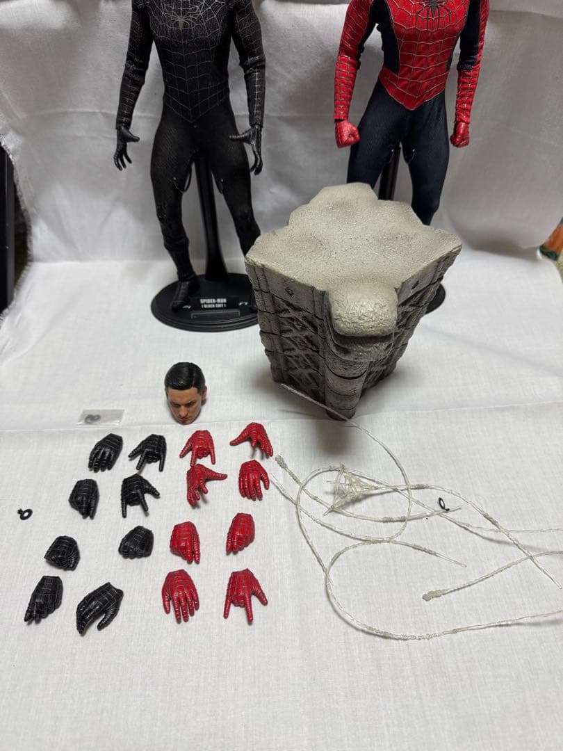 箱無し 訳あり ジャンク ホットトイズ スパイダーマン 2体セット