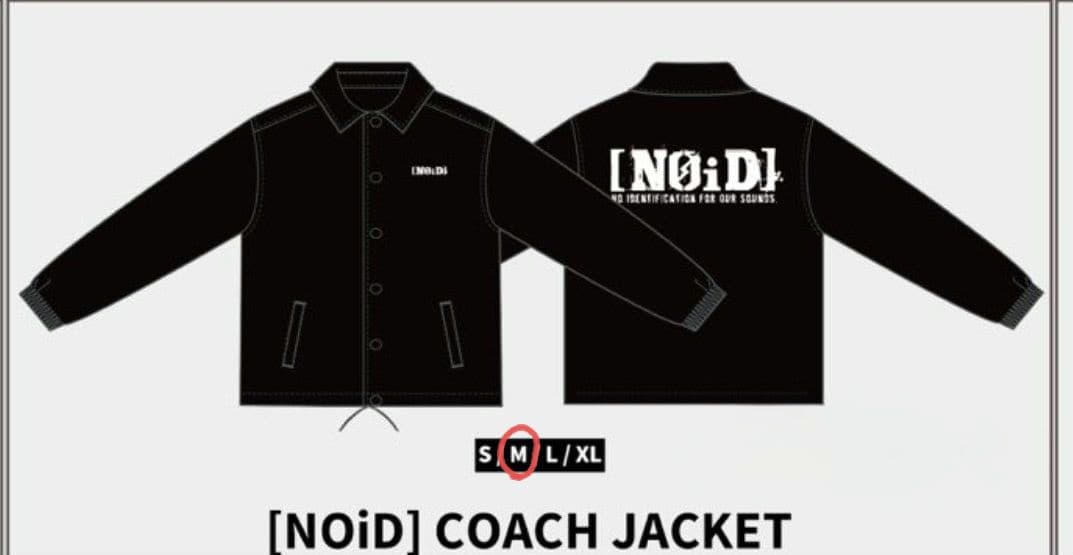 [NOiD] コーチジャケット M &[NOiD] BIGステッカー1枚 新品