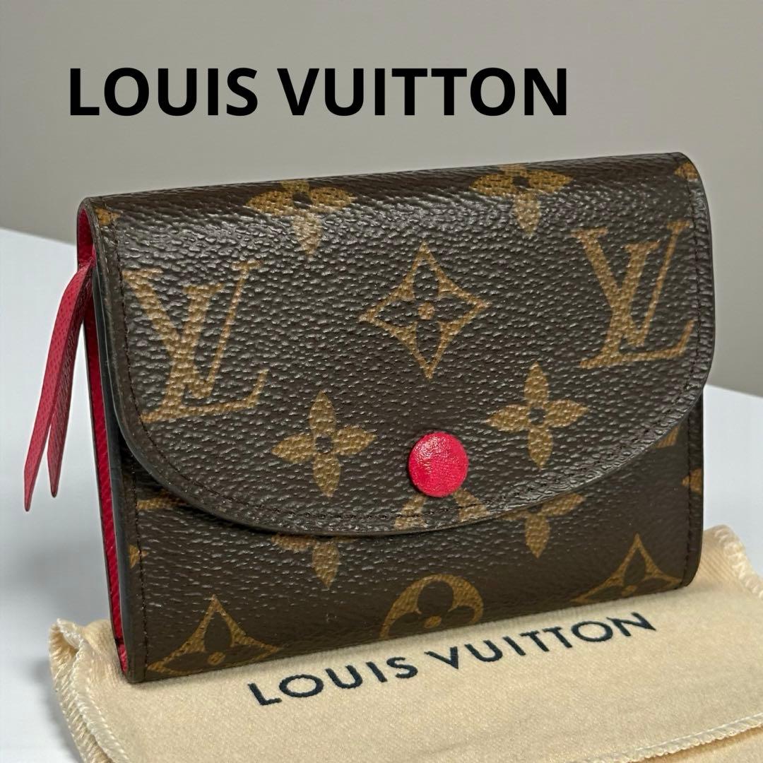 ルイヴィトン モノグラム ポルトモネロザリ フューシャ カードケース