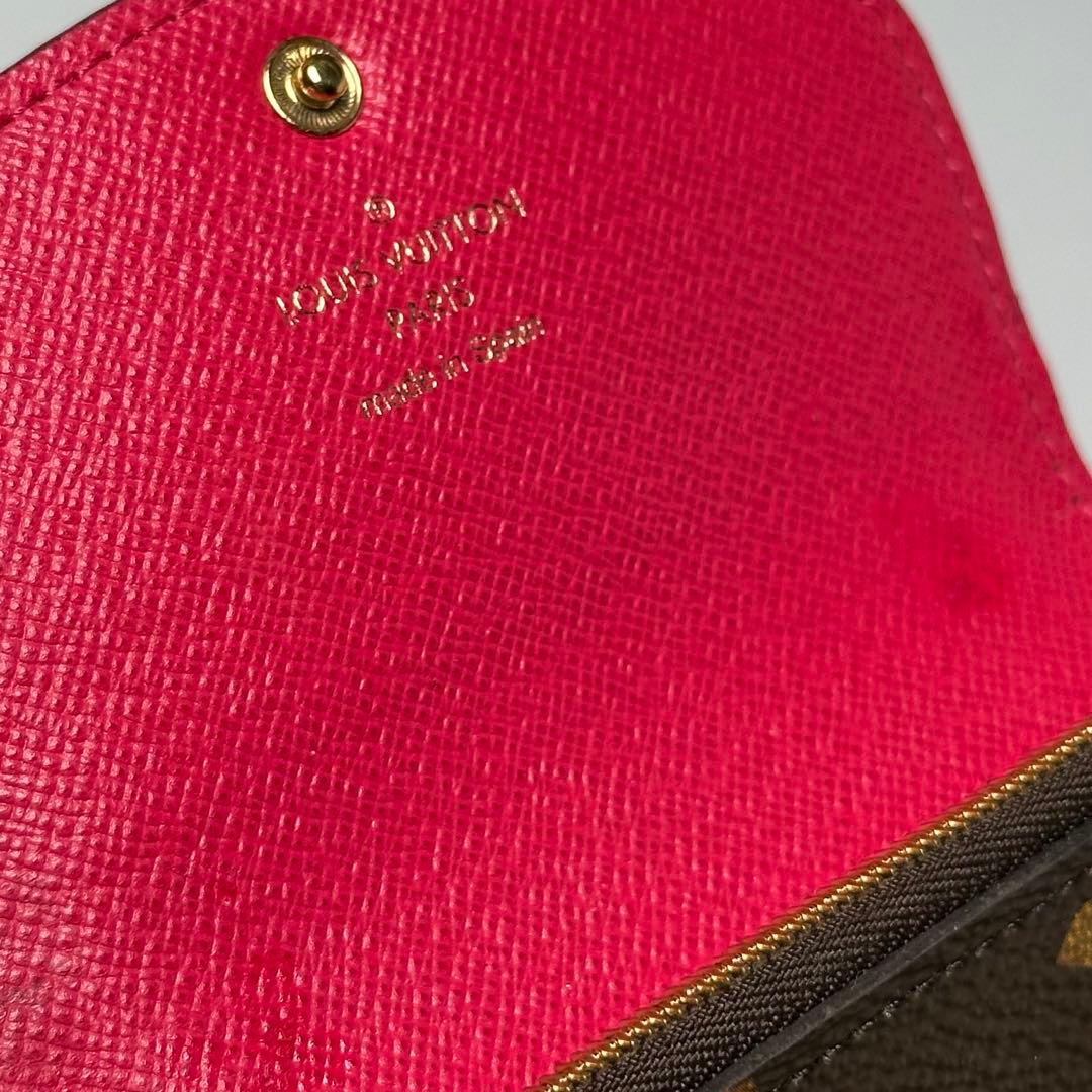 ルイヴィトン モノグラム ポルトモネロザリ フューシャ カードケース