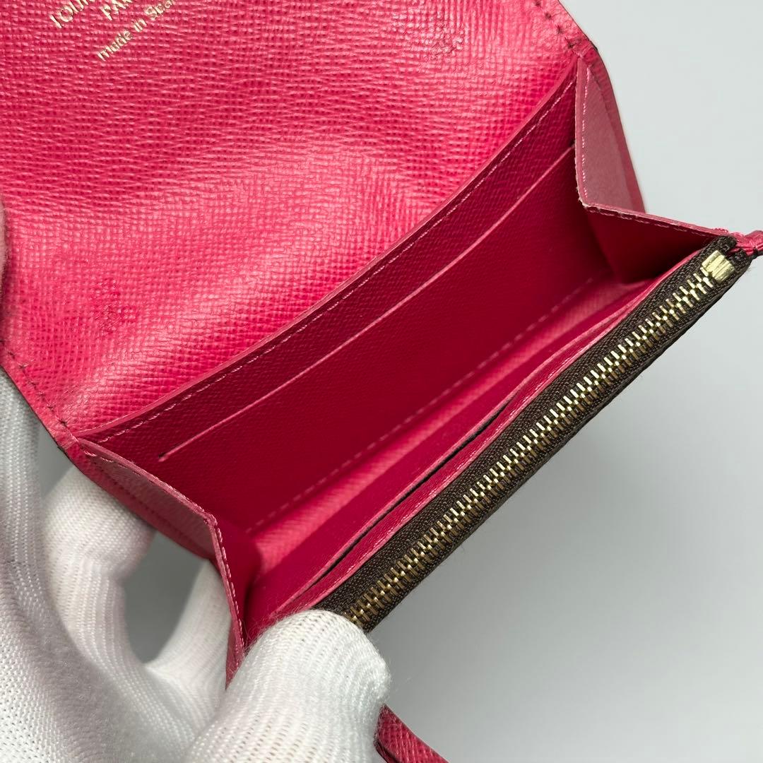 ルイヴィトン モノグラム ポルトモネロザリ フューシャ カードケース