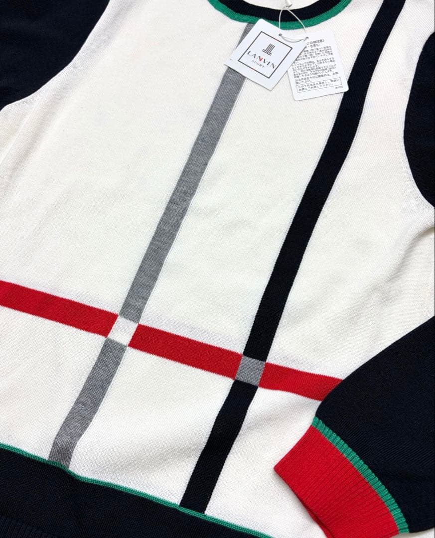 新品未使用✨　LANVIN SPORT ストライプ　セーター　ニット　40 L