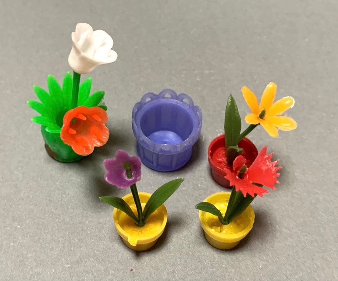 グリコ　おまけ　お花　チューリップ　昭和　レトロ