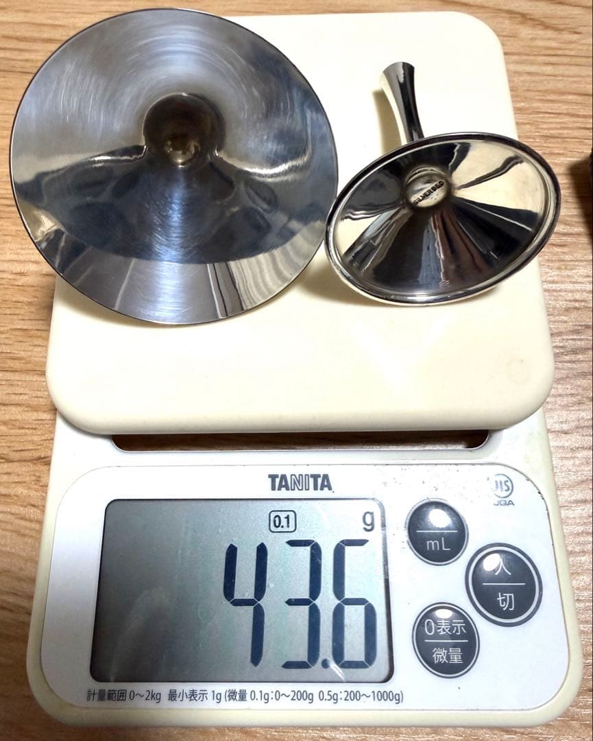 破損した銀製ワイングラスSV950 純銀95%