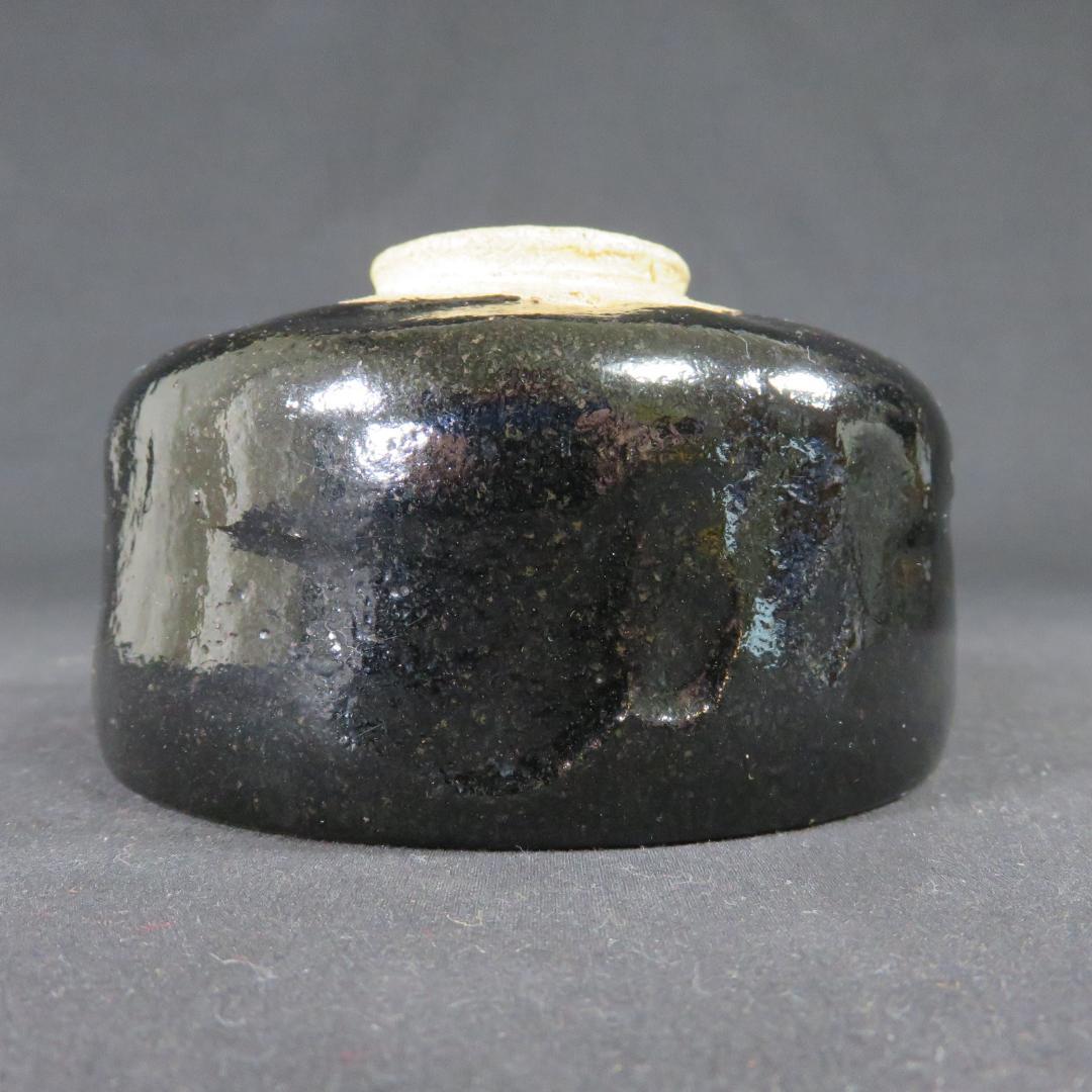 黒楽 茶碗 木箱 共箱 抹茶碗 茶器 茶道具 お稽古 茶の湯 在銘