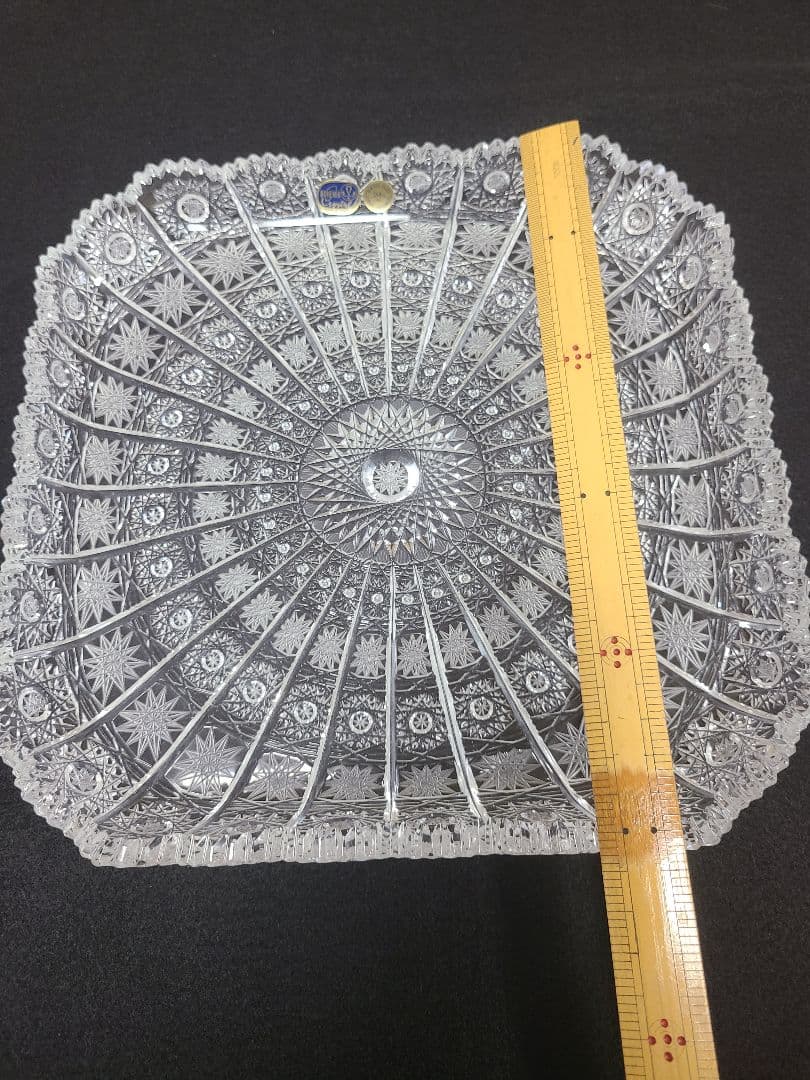 BOHEMIA Crystal 500pk 24%pbo　角皿プレート