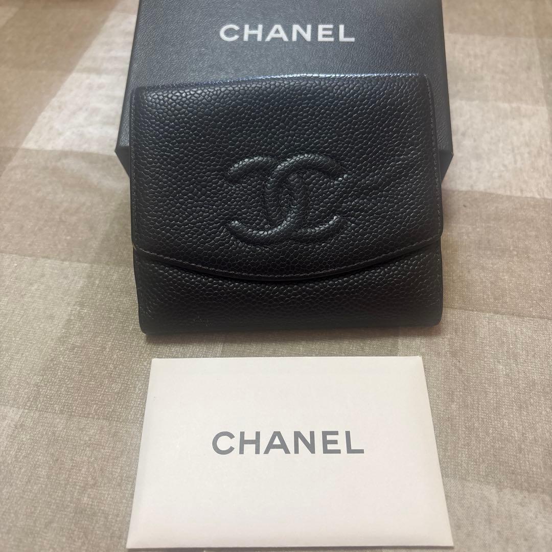CHANEL 財布 ブラック