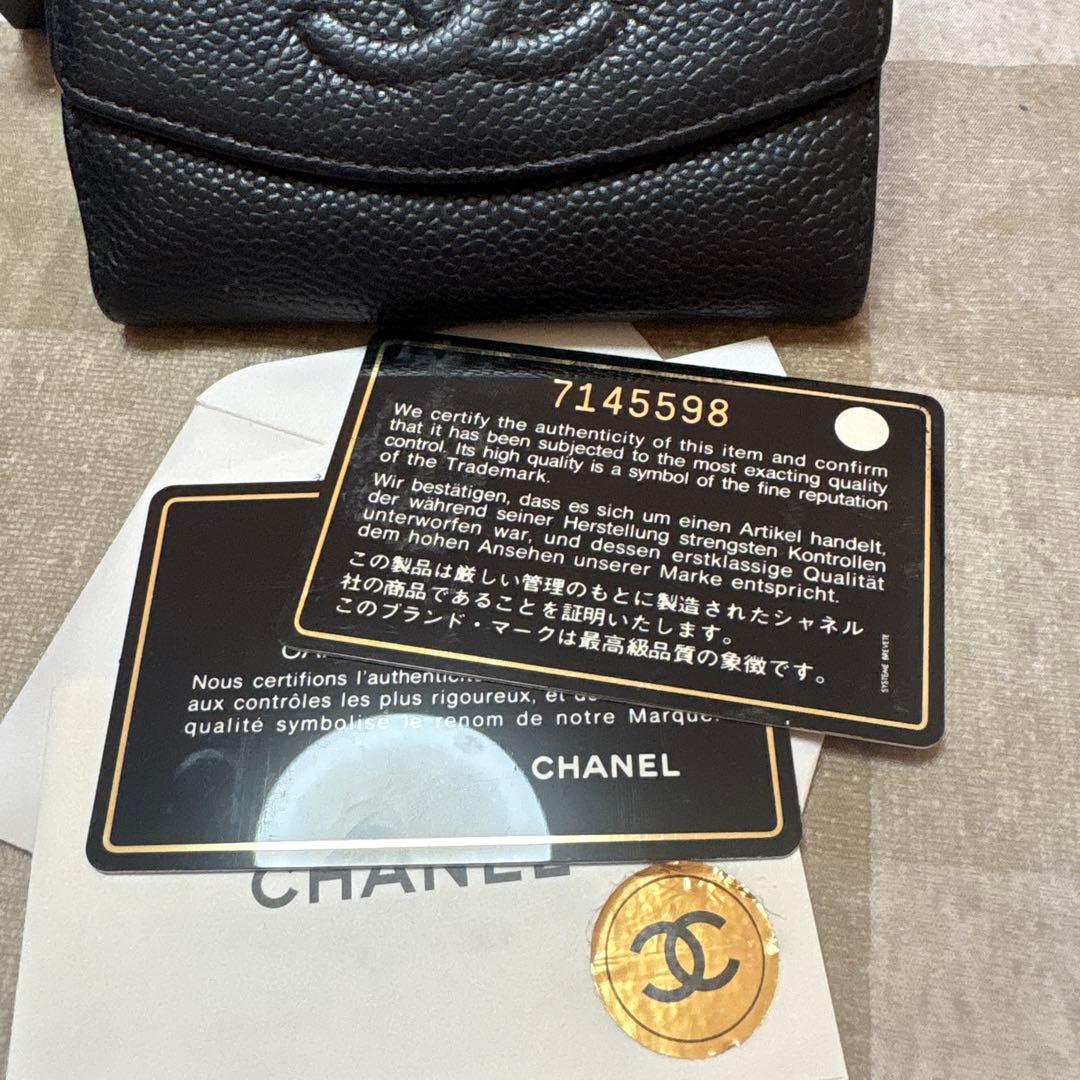CHANEL 財布 ブラック