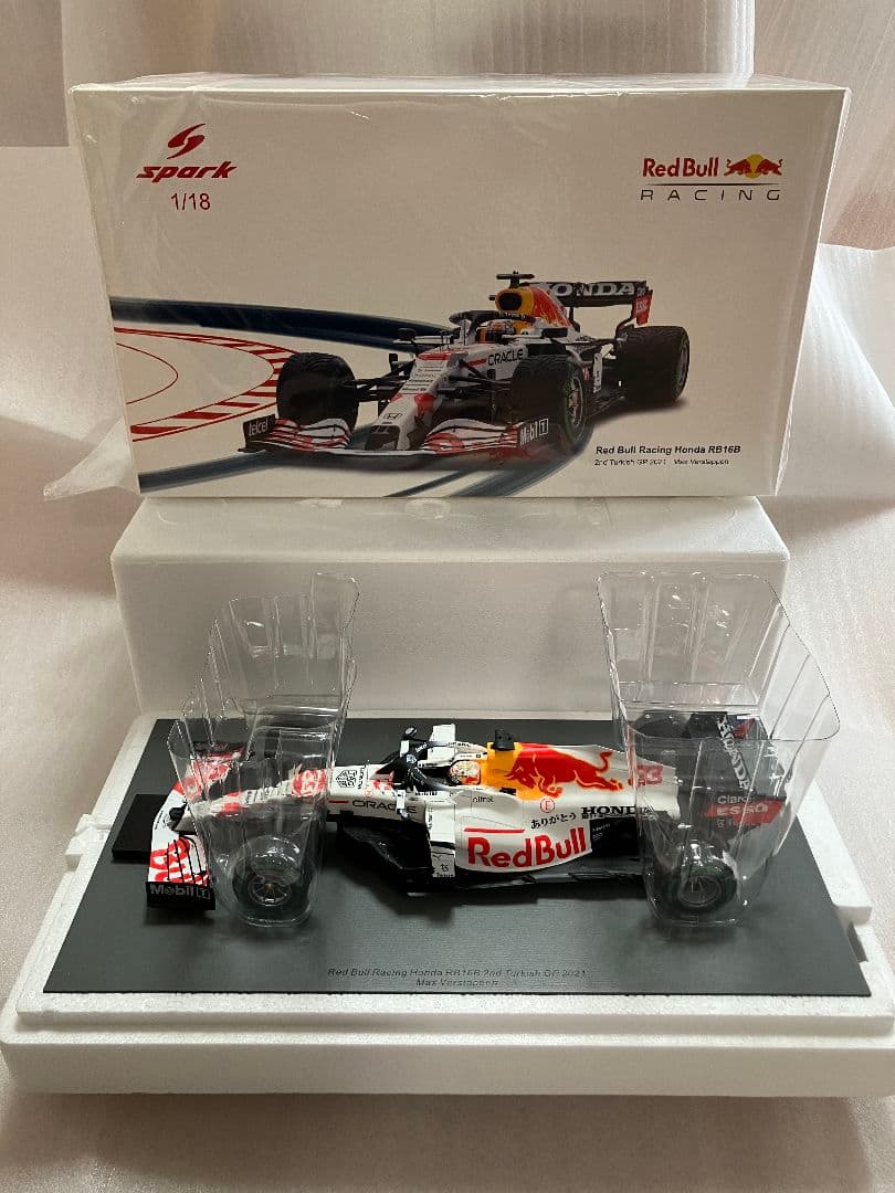 O⑭ 1/18 スパーク製 レッドブルRB16BトルコGP ありがとうカラー