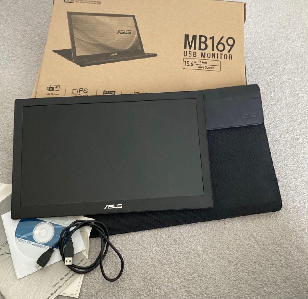 ASUS MB169B＋　モバイルモニター モバイルディスプレイ15.6インチ