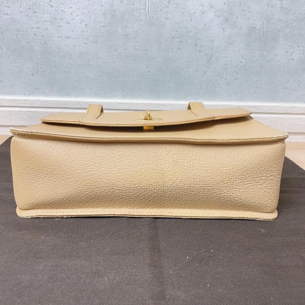 GUCCI バンブー レザー オールドグッチ ハンドバッグ ターンロック 金具