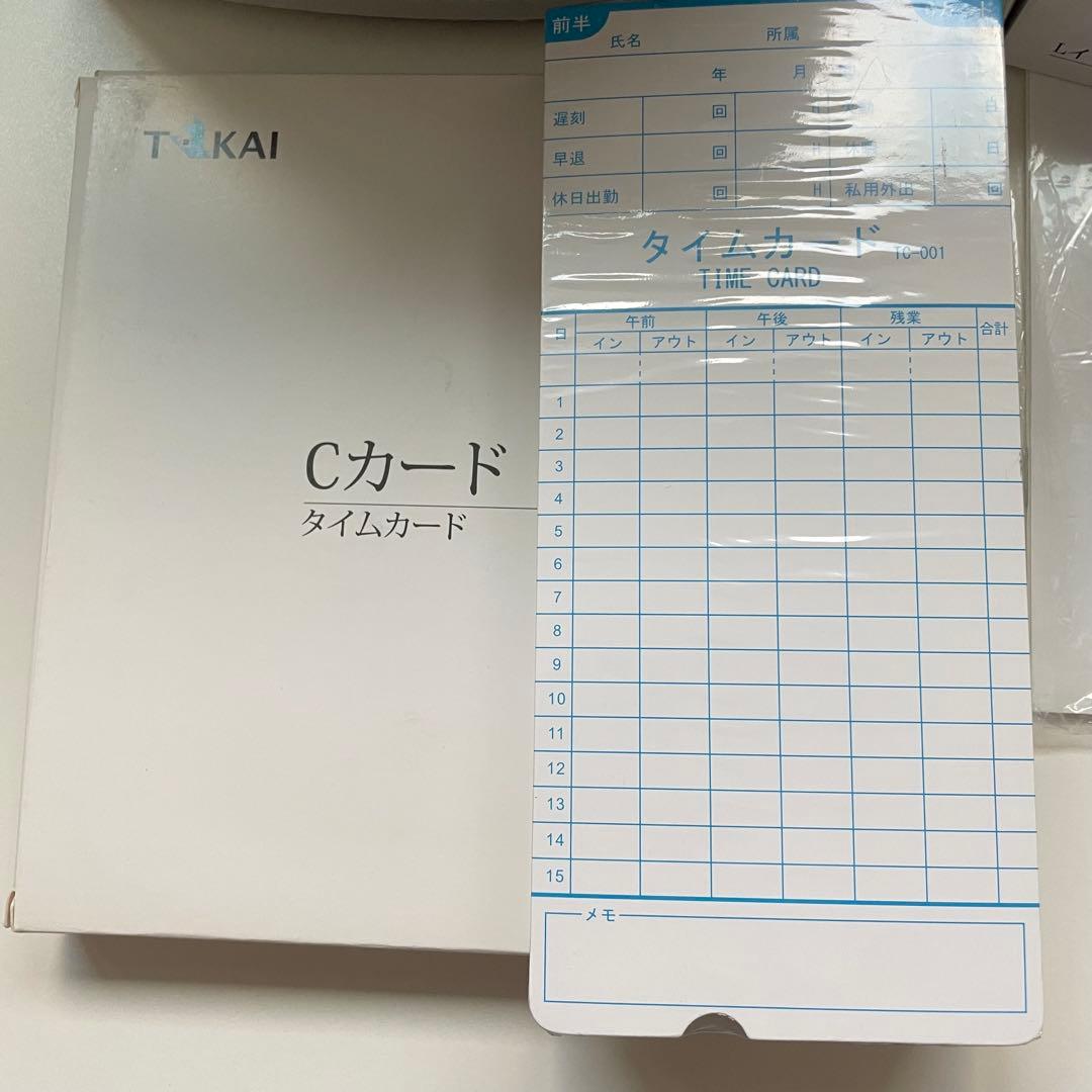 TOKAI タイムレコーダー TR-001s 両面印字 200枚 《動作確認済》