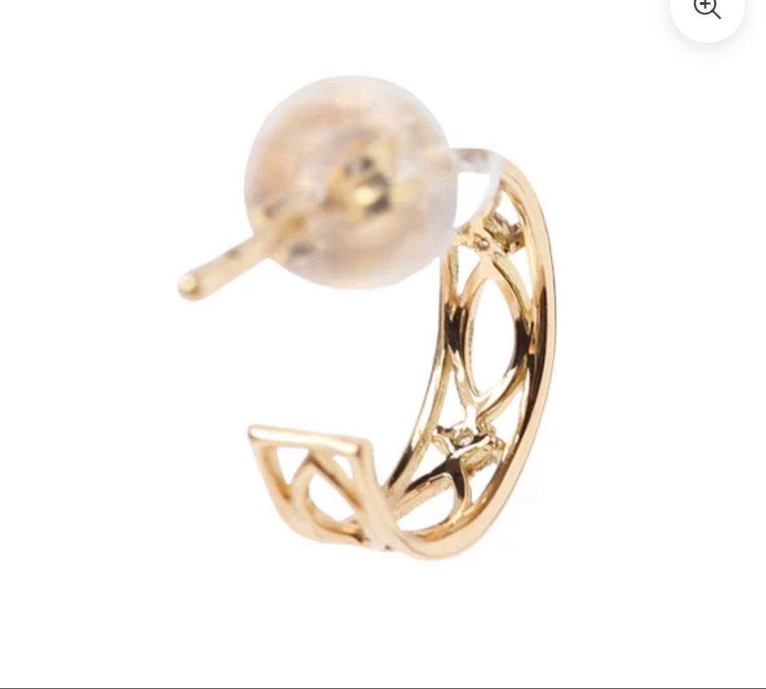 美品　オレフィーチェ リズピアス　K18 イエローゴールド