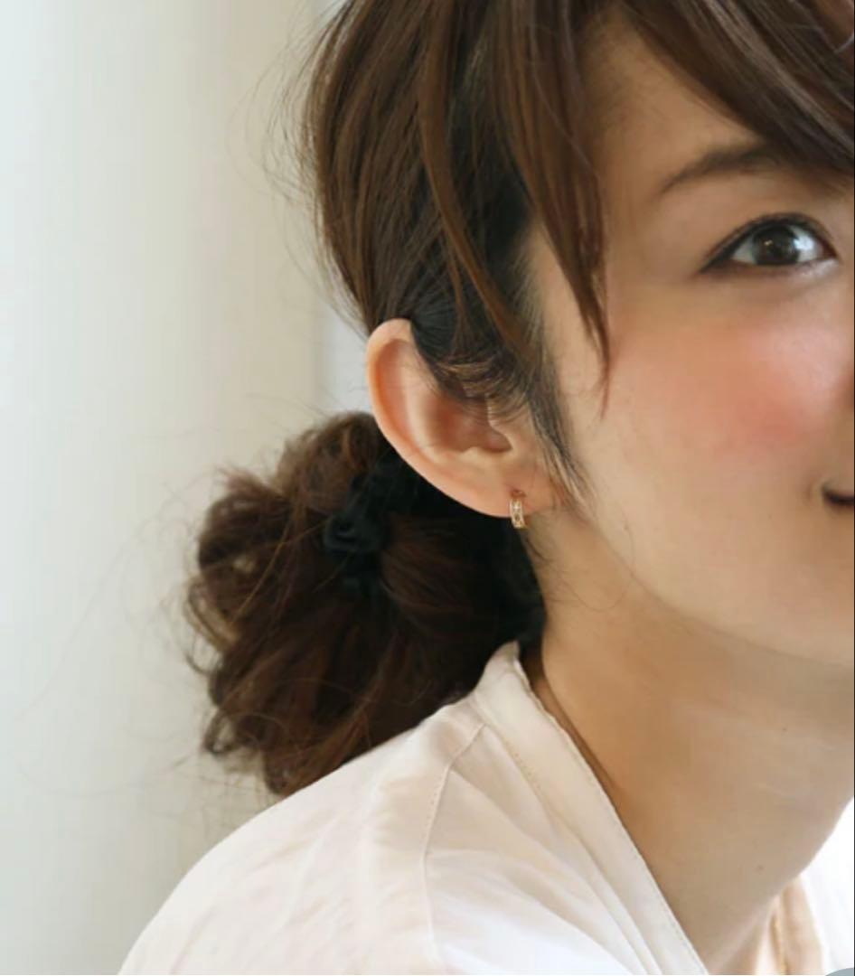 美品　オレフィーチェ リズピアス　K18 イエローゴールド